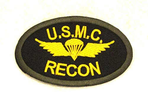U.S.M.C Recon Iron On Sew On Small Patch for Jacket Vest