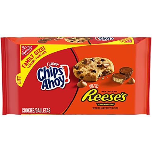 CHIPS AHOY Peanut Butter Cup Chocolate Cookies Family Size 14.25 oz CHIPS AHOY Peanut Butter Cup Chocolate Cookies Family Size 14.25 oz