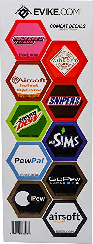 Evike Operator Profile Vinyl Hex Sticker Decals - Based on The Hex Patch Series -Style- Sheet - E-