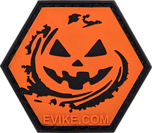 Evike Operator Profile PVC Hex Patch Holiday Series -Style- Jack-o-Lantern-