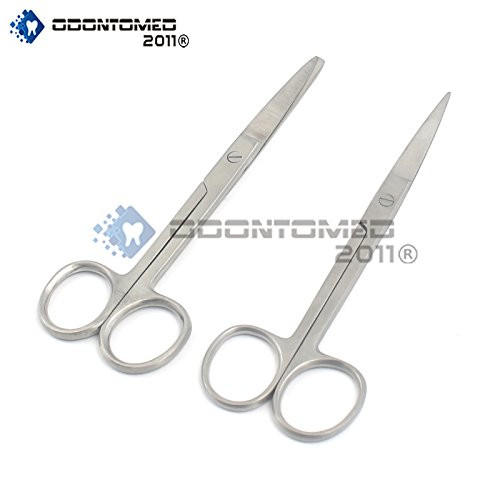 OdontoMed2011 New Set of 2 O.R Dressing Scissors Operating Sharp-Sharp  plus Sharp-Blunt 5.5" Instruments ODM