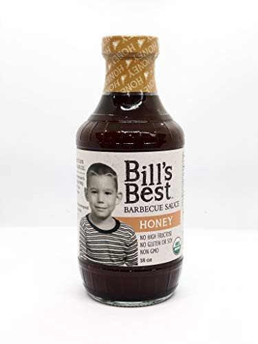 Bill's Best Organic BBQ Sauce 18oz -Honey-