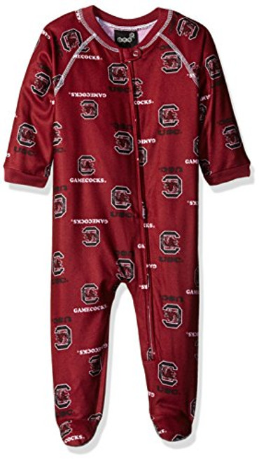 NCAA by Outerstuff NCAA South Carolina Fighting Gamecocks Newborn and Infant Raglan Zip Up Coverall Garnet 12 Months NCAA by Outerstuff NCAA South Carolina Fighting Gamecocks Newborn and Infant Raglan Zip Up Coverall Garnet 12 Months