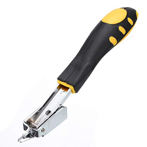 Staple Removers Upholstery Construction Heavy Duty Tack Lifter Office Claw Tools Strength Staple Puller Removing All Kinds of Staples for Furniture Floor Wooden Case Carton Photo Frame Carpet -Yellow-
