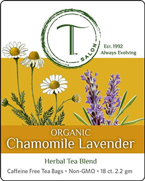 Organic Chamomile Lavender Herbal Tea  TSalon Tea  18 Tea Bags