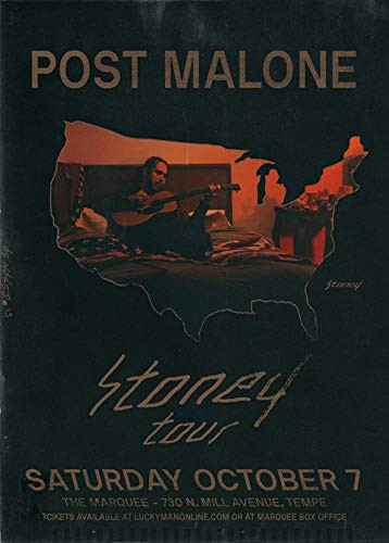 Poster 11" x 17" Post Malone StOney tour Poster Wall Art Print Artwork Painting for Home Decor