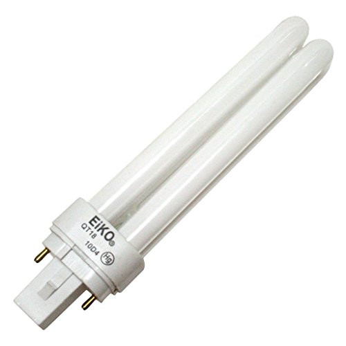 Eiko QT18-50 18W Quad-Tube 5000K G24D2 Base Fluorescent Halogen Bulbs