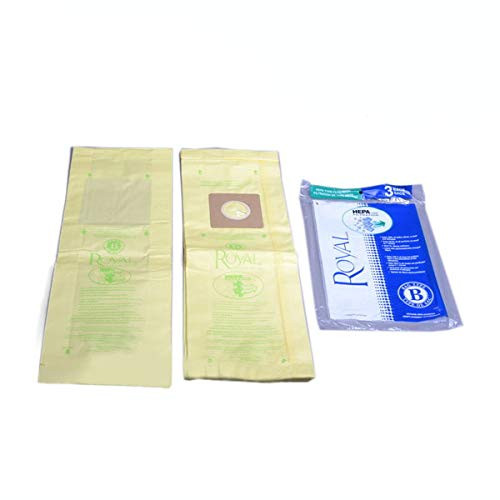 Replacement Part for Royal BHepaUpright Vacuum Cleaner Paper Bags3Pk  3871075001
