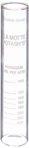 LaMotte 0246 Potash "B" Printed Test Tube 16mm Diameter x 90mm Height