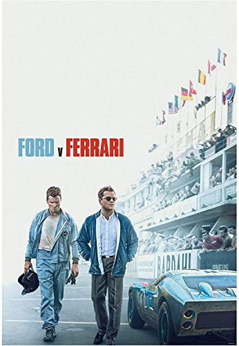 Inked and Screened Ford Vs Ferrari Movie - Poster 11 x 17 inch Poster Print Frameless Art Gift 28 x 43 cm Matte Paper Surface