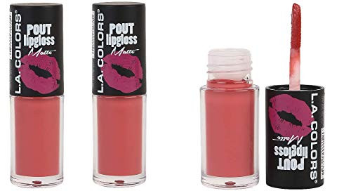 L.A. Colors Pout Lip Gloss Matte Delectable -Pack of 3-