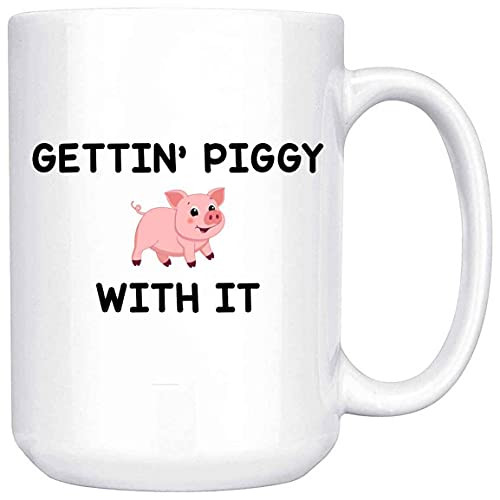 Customized Getting Piggy With It 15 Ounce Coffee Mug Cute Pig Cup For Her Funny Pig Coffee Mug Gift Idea For Her Pig Lover Coffee Mug For Her Ceramic Gift Coffee Mug On Birthday Christmas Customized Getting Piggy With It 15 Ounce Coffee Mug Cute Pig Cup For Her Funny Pig Coffee Mug Gift Idea For Her Pig Lover Coffee Mug For Her Ceramic Gift Coffee Mug On Birthday Christmas