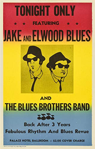 The Blues Brothers in Concert Poster Frameless Gift 12"x 18" -30cm x 46cm--LT-046