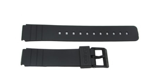 Casio Rubber Watch Band-16mm Fits- MQ-24CC-4B2W MQ-24CC-4B3W MQ-24CC-9B2W MQ-24-1B2LSW MQ-24-1B3LLSW MQ-24-1B3LSW MQ-24-1BLLSW MQ-24-1BLSW MQ-24-ELSW MQ-24-7B2LLSW