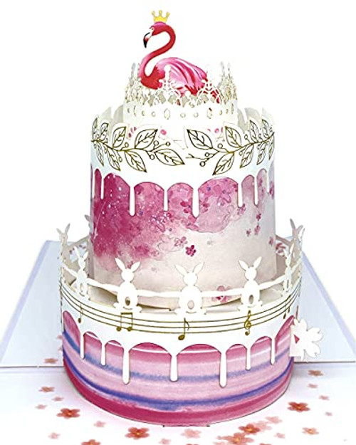Dreamy Flamingo Birthday Card Birthday Cake Pop Up Cards Happy Birthday Greeting Cards 3D Pop Up Birthday Cards for Women Mom Wife Sister Daughter Kids Boy Girl Friend Popup Card with Blank Note Dreamy Flamingo Birthday Card Birthday Cake Pop Up Cards Happy Birthday Greeting Cards 3D Pop Up Birthday Cards for Women Mom Wife Sister Daughter Kids Boy Girl Friend Popup Card with Blank Note