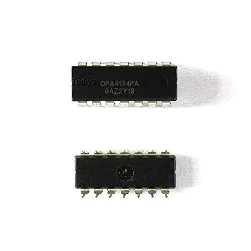 Todiys New 5Pcs for OPA4134 OPA4134P OPA4134PA 0PA4134 DIP-14 High Performance Audio Operational Amplifiers IC Chip 0PA4134PA