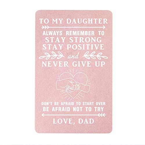 TANWIH Wallet Cards for Daughter Daughter Gifts from Dad to My Daughter from Dad Father Wedding Cards for Daughter Daughter Graduation Gift from Dad Birthday Gift for 18 Year Daughter TANWIH Wallet Cards for Daughter Daughter Gifts from Dad to My Daughter from Dad Father Wedding Cards for Daughter Daughter Graduation Gift from Dad Birthday Gift for 18 Year Daughter