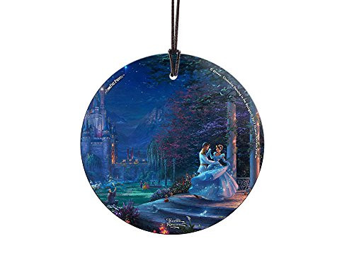 Trend Setters Thomas Kinkade Disney Dancing in The Starlight Cinderella Starfire Prints Hanging Glass