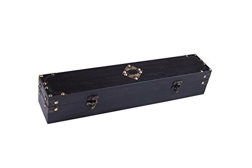 Cottage Garden Handcrafted Wood Magic Wand Box, 18 inch, Midnight Black ...