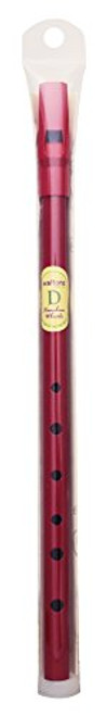 Waltons Red Whistle Tube - Fun  and  Colorful Tin Whistle - Key of D - Irish  and  International Instrument - Perfect for Beginners