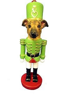 E and S Imports Greyhound Ornament Nutcracker -Brindle-