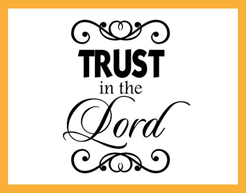 Trust in the LORD Proverbs 3-5 Old Testament Bible Scripture Vinyl Wall Decal