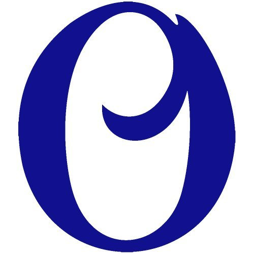 BD USA Letter O Style 18 Decal Sticker -Blue- Decal Sticker Vinyl Car Home Truck Window Laptop