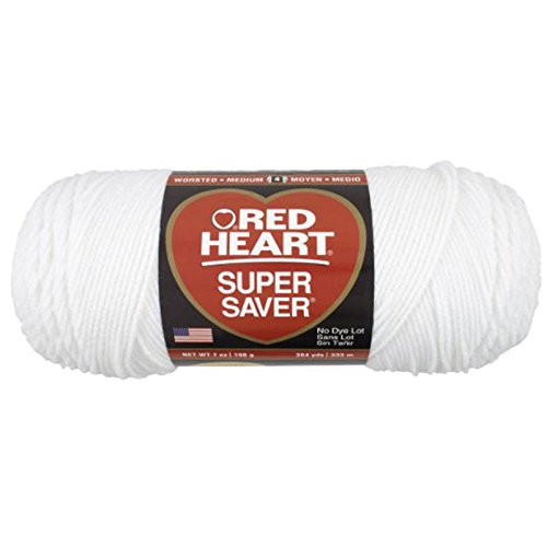Red Heart Yarn Super Saver 0311 White 7oz