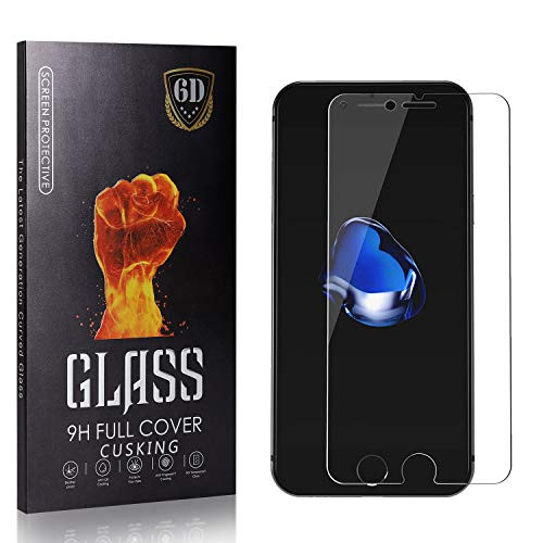 CUSKING Screen Protector for iPhone SE 2020 - iPhone 8 - iPhone 7 Tempered Glass Bubble Free Screen Protector for iPhone SE 2020 - iPhone 8 - iPhone 7 9H Hardness Easy Installation 4 Pack