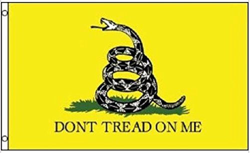 aes Yellow Dont Tread On Me Flag 12X18 Inch Boat Bike Cycle Grommet Flag