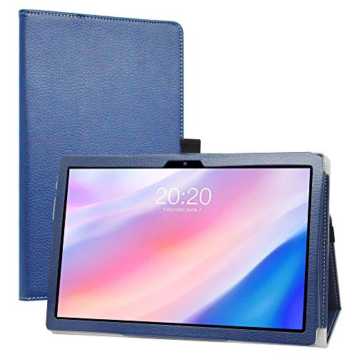 LiuShan Compatible with TECLAST P20HD caseTECLAST M40 casePU Leather Slim Folding Stand Cover for 10.1" TECLAST P20HD - TECLAST M40 Tablet-Not Fit Other Tablet-Blue