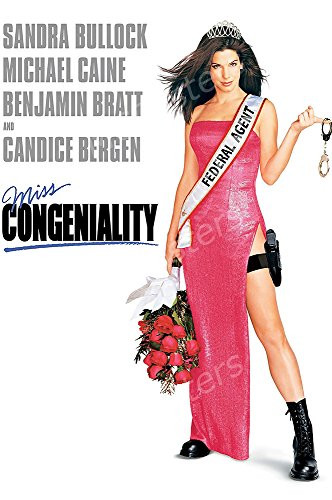 PremiumPrints - Miss Congeniality Sandra Bullock Movie Poster- XMCP422 Premium Canvas 11" x 17" -28 cm x 43 cm-