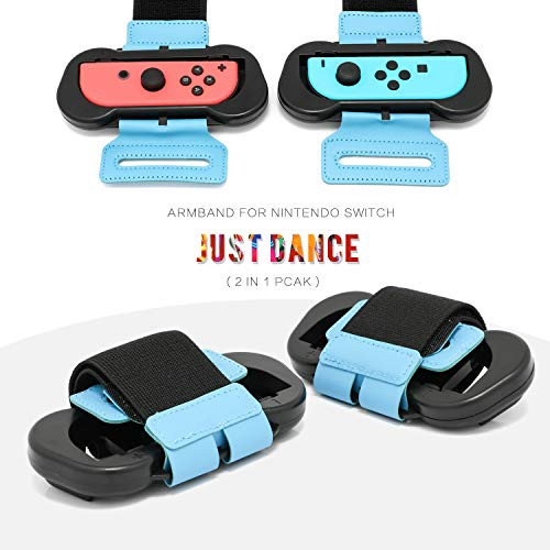 Wrist Band for Just Dance 2019 - Nintendo Switch Standard Edition - 2 Packs (Fit for 4.72-7.5 inches Wrist Circumference)
