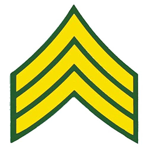 US Army E-5 SGT 2 inch Decal - Veteran Owned Business