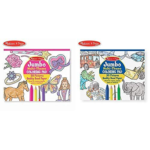 Melissa and Doug Jumbo 50-Page Kids Coloring Pad Paper- 11 x 14 Oversized Sheets- Horses Hearts Flowers and More Jumbo 50-Page Kids Coloring Pad Melissa and Doug Jumbo 50-Page Kids Coloring Pad Paper- 11 x 14 Oversized Sheets- Horses Hearts Flowers and More Jumbo 50-Page Kids Coloring Pad