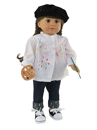 American Fashion World Painter Artist Outfit made to fit 18 inch dolls such as American Girl Dolls