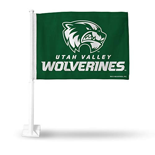 Rico Utah Valley Wolverines 11X14 Window Mount 2-Sided Car Flag