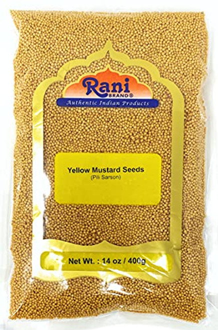 Rani Yellow Mustard Seeds Whole Spice 14oz -400g- ~ All Natural Vegan Gluten Friendly NON-GMO Indian Origin Rani Yellow Mustard Seeds Whole Spice 14oz -400g- ~ All Natural Vegan Gluten Friendly NON-GMO Indian Origin