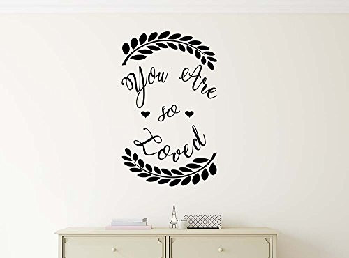 Imposing Design You are so Loved 14 X 23 Nursery Baby Calligraphy Sticker Wall Decal Art Decor Motivational Inspirational Sticker Decorative Lettering Love Hearts Imposing Design You are so Loved 14 X 23 Nursery Baby Calligraphy Sticker Wall Decal Art Decor Motivational Inspirational Sticker Decorative Lettering Love Hearts