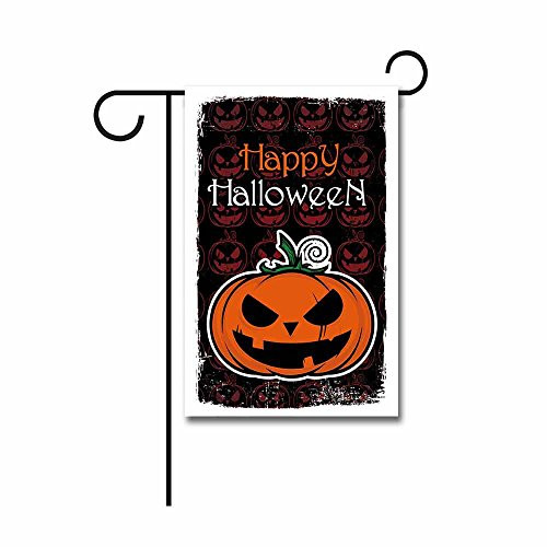 KafePross Happy Halloween Jack O Latterns Garden Flag 12.5"x18"