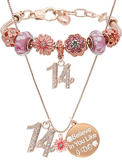 14th Birthday 14th Birthday Gifts for Girls Happy 14th Birthday 14th Birthday Girl 14th Birthday Decorations for Girls Gifts for 14 Year Old Girl 14th Birthday Necklace Charm Bracelet Jewelry 14th Birthday 14th Birthday Gifts for Girls Happy 14th Birthday 14th Birthday Girl 14th Birthday Decorations for Girls Gifts for 14 Year Old Girl 14th Birthday Necklace Charm Bracelet Jewelry
