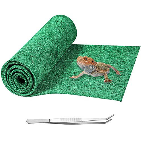 Mechpia 59 x 20 Reptile Carpet Terrarium Extra Large Mat Liner Bedding Reptile Substrate Supplies for Bearded Dragon Lizard Leopard Gecko Snake Tortoise