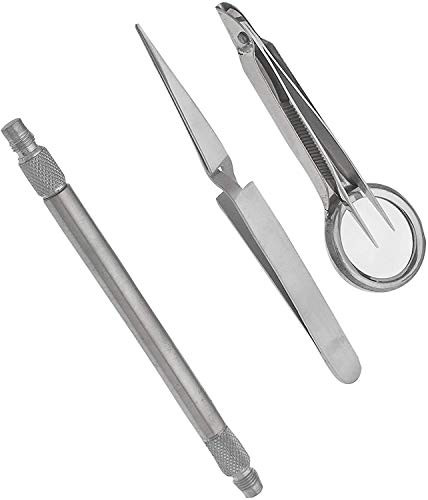 3 Pcs Foreign Object Removal Kit Splinter Probe Eye Magnet Splinter Removal Kit O.R. Grade Stainless Steel