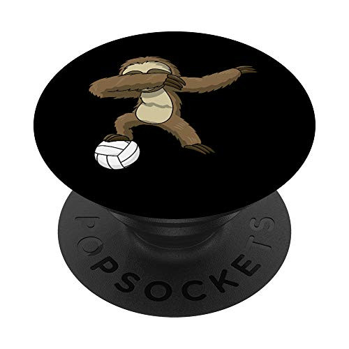 Dabbing Sloth Volleyball PopSockets PopGrip- Swappable Grip for Phones and Tablets Dabbing Sloth Volleyball PopSockets PopGrip- Swappable Grip for Phones and Tablets