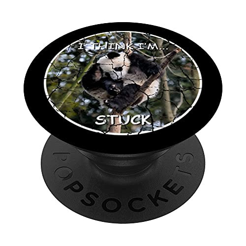 Think I'm Stuck Zookeeper PopSockets PopGrip- Swappable Grip for Phones  and  Tablets