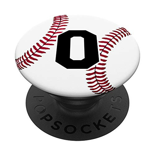 Baseball Letter O Monogram Team Name Player Cool Coach Gift PopSockets Grip and Stand for Phones and Tablets
