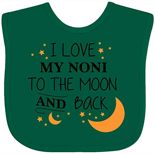 Inktastic I Love My Noni to The Moon and Back Baby Bib White 2967b Inktastic I Love My Noni to The Moon and Back Baby Bib White 2967b