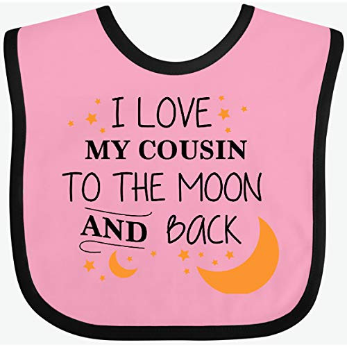 Inktastic I Love My Cousin to The Moon and Back Baby Bib White 29710 Inktastic I Love My Cousin to The Moon and Back Baby Bib White 29710