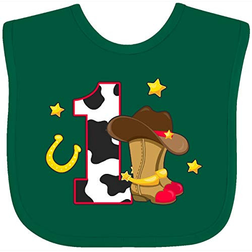 Inktastic Cowboy Birthday 1 Year Old with Cowboy Baby Bib White and Pink 2c96e Inktastic Cowboy Birthday 1 Year Old with Cowboy Baby Bib White and Pink 2c96e