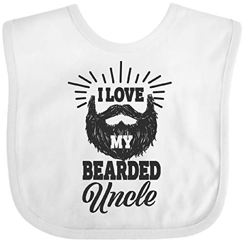 Inktastic I Love My Bearded Uncle Baby Bib White 302dc Inktastic I Love My Bearded Uncle Baby Bib White 302dc